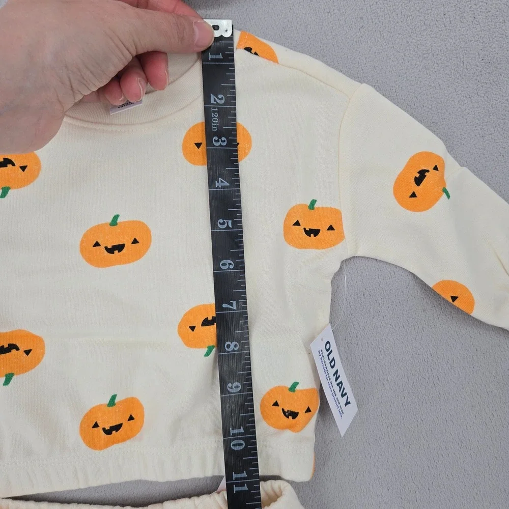 Old Navy Baby Unisex NWT 3-6M 2 pc Pumpkin Jogger & Booties Halloween Set